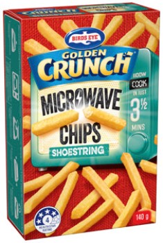 Birds+Eye+Golden+Crunch+Microwave+Chips+140g+Selected+Varieties