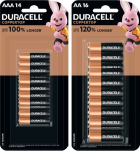 Duracell-Coppertop-Batteries-AA-16-Pack-or-AAA-14-Pack on sale