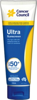 Cancer-Council-SPF50-Sunscreen-110mL-Selected-Varieties on sale