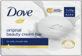 Dove-Beauty-Cream-Bar-2x90g-Selected-Varieties on sale