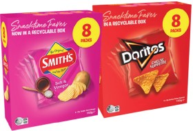 Smiths-Crinkle-Cut-Chips-Doritos-or-Twisties-8-Pack-Selected-Varieties on sale