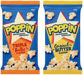 Poppin-Microwave-Popcorn-85100g-Selected-Varieties on sale
