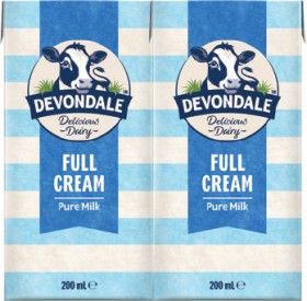 Devondale-Full-Cream-or-Extra-Light-Long-Life-Milk-6x200mL on sale