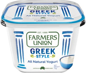 Farmers+Union+Greek+Style+Yogurt+1kg+Selected+Varieties