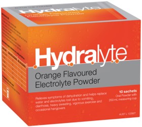 Hydralyte+Electrolyte+Powder+Sachets+10+Pack%2A+Selected+Varieties