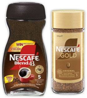 Nescaf%26eacute%3B+Gold+90%E2%80%91100g+or+Blend+43+140%E2%80%91150g+Instant+Coffee+Selected+Varieties