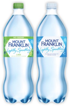 Mount+Franklin+Lightly+Sparkling+Water+1.25+Litre+Selected+Varieties
