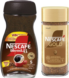 Nescaf-Gold-90100g-or-Blend-43-140150g-Instant-Coffee-Selected-Varieties on sale