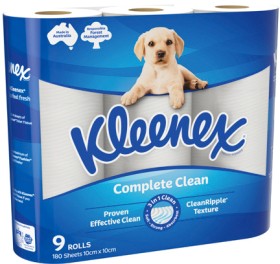 Kleenex+Complete+Clean+Toilet+Tissue+9+Pack