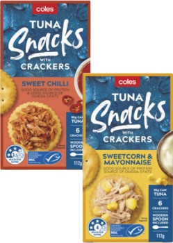 Coles+Tuna+Snacks+with+Crackers+112g