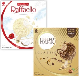 Ferrero+Rocher+or+Raffaello+Frozen+Dessert+Sticks+4+Pack+188g-200g