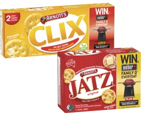 Arnott%26%23039%3Bs+Jatz+or+Clix+Crackers+225g-250g