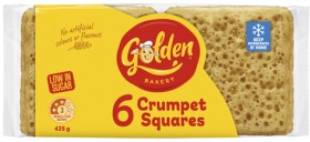 Golden+Crumpet+Squares+6+Pack+425g