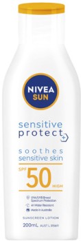 Nivea-Sun-Sensitive-Protect-Sunscreen-Lotion-SPF50-200mL on sale