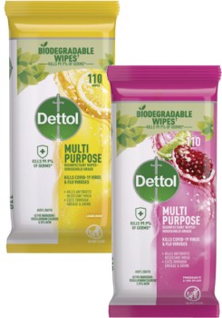 Dettol+Multipurpose+Disinfectant+Wipes+110+Pack