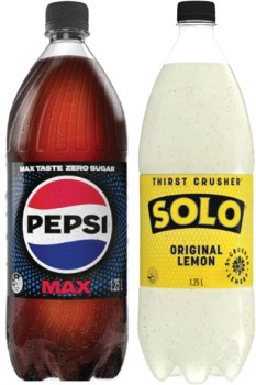 Pepsi+or+Solo+Soft+Drink+1.25+Litre