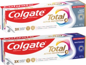 Colgate-Total-Active-Deep-Clean-or-Whitening-Toothpaste-115g on sale