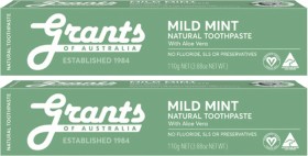 Grants+Of+Australia+Mild+Mint+with+Aloe+Vera+Natural+Toothpaste+110g