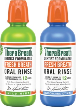 Therabreath+Mouthwash+Mild+Mint+or+Icy+Mint+473mL