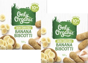 Only+Organic+Banana+Biscotti+100g