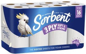 Sorbent-3-Ply-Soft-Strong-Toilet-Paper-16-Pack on sale