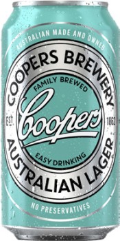 Coopers-Australian-Lager-Cans-24x375mL on sale