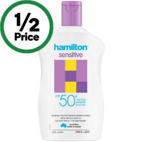 Hamilton+SPF+50%2B+Sensitive+Sunscreen+Lotion+265ml%7E