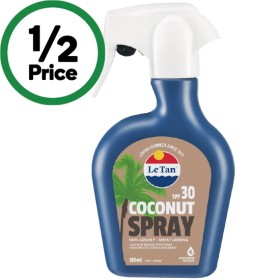 Le-Tan-SPF-30-Coconut-Sunscreen-Spray-250ml on sale