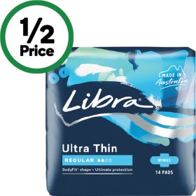 Libra-Ultra-Thin-Pads-Wings-Regular-Pk-14 on sale