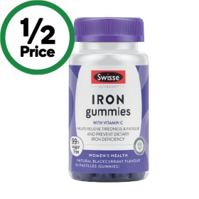 Swisse-Ultiboost-Iron-Gummies-Pk-50 on sale