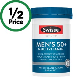 Swisse+Ultivite+Men%26%23039%3Bs+50%2B+Multivitamin+Tablets+Pk+90%7E