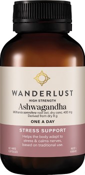 Wanderlust-High-Strength-Ashwagandha-60-Capsules on sale
