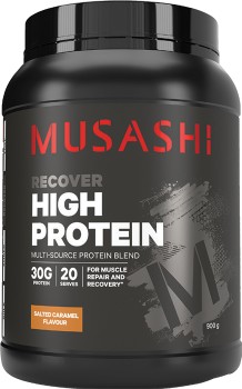 Musashi-High-Protein-Salted-Caramel-Flavour-900g on sale