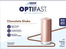 Optifast+VLCD+Chocolate+Flavour+Shake+18+Pack