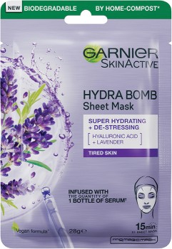 Garnier+Skin+Active+Hydra+Bomb+Tissue+Face+Mask+Lavender+1+each