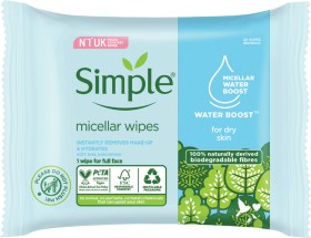 Simple+Micelllar+Face+Wipes+20+Pack