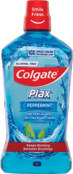 Colgate+Plax+Mouthwash+Alcohol+Free++Peppermint+1+Litre
