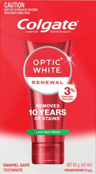 Colgate-Toothpaste-Optic-White-Renewal-Lasting-Fresh-85g on sale