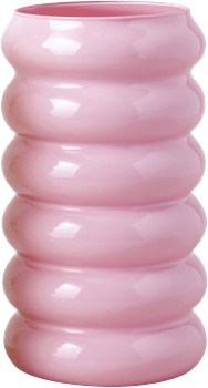 Vue-Bailey-Glass-Vase-25cm-Pink on sale