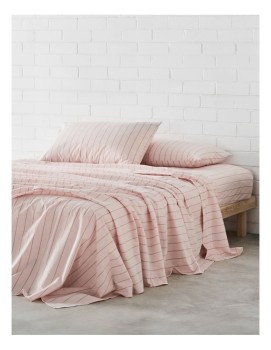 Vue+Stonewashed+Cotton+Sheet+Set+-+Pink+Stripe%23