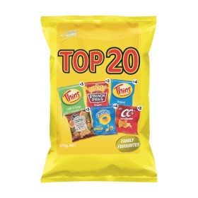 Top-20-Variety-Chips-Multipack-375g on sale