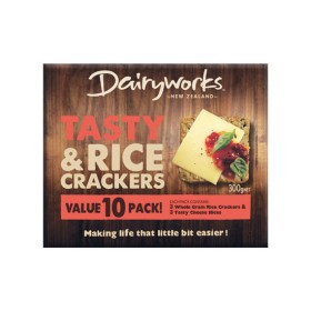 Dairyworks+Tasty+Cheese+%26amp%3B+Rice+Crackers+300g+Pk+10+%26ndash%3B+From+the+Fridge