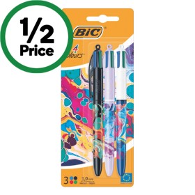 BiC-4-Colours-Limited-Edition-Pk-3 on sale