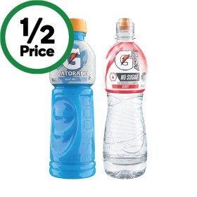 Gatorade-Sports-Drink-or-G-Active-Flavoured-Water-600ml on sale