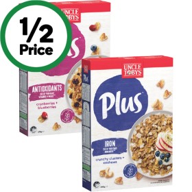 Uncle-Tobys-Plus-Cereal-620-705g on sale