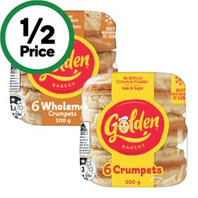 Golden-Crumpet-Rounds-Pk-6 on sale