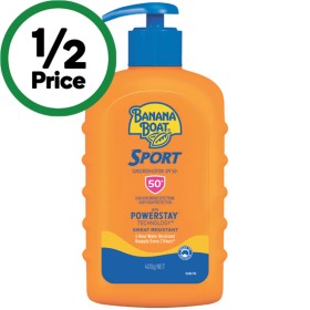 Banana-Boat-SPF-50-Sport-Sunscreen-Lotion-400g on sale