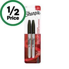 Sharpie-Fine-Point-Marker-Pens-Black-Pk-2 on sale