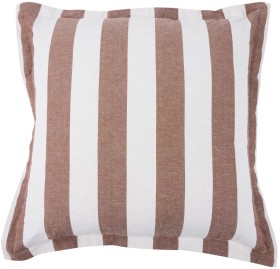 50cm-Stripe-Cushion-Mocha on sale