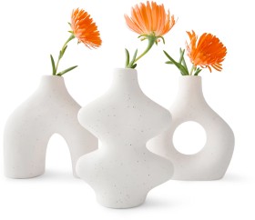 3+Pack+Ceramic+Mini+Vases